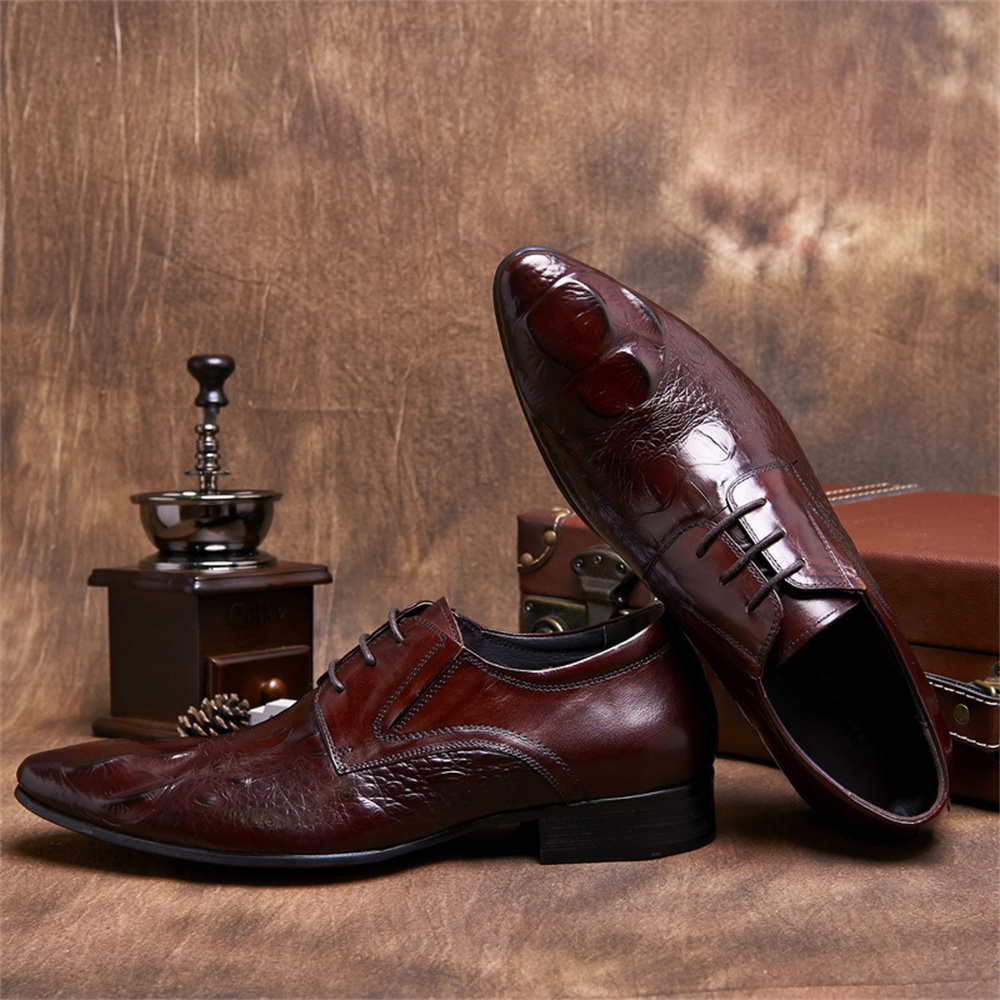 Cowhide Embossed Crocodile Pat - Men'S Formal Style incelemesi ve fiyatı