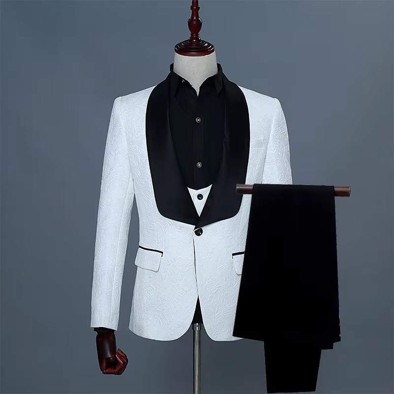 Men's Slim Fit Three-Piece Sui - Men Formal Wear Photoshoot incelemesi ve fiyatı