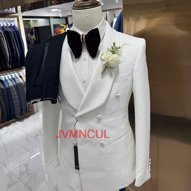 Men's Jacquard 3 Piece Suit Ta - Men'S Formal Wear For Reception incelemesi ve fiyatı