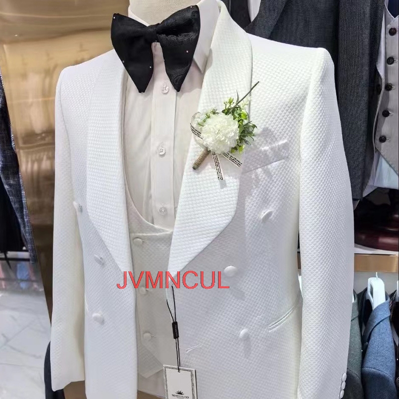 Men's Jacquard 3 Piece Suit Ta - Men'S Formal Wear For Reception incelemesi ve fiyatı