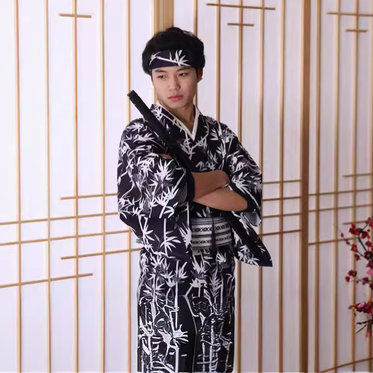 Men's Japanese Bamboo-Pattern  - Men Formal Wear Photoshoot incelemesi ve fiyatı