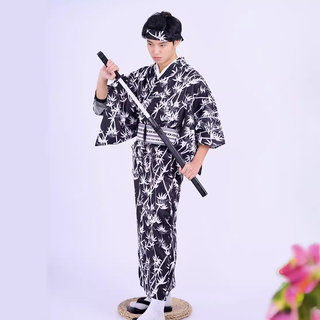 Men's Japanese Bamboo-Pattern  - Men Formal Wear Photoshoot incelemesi ve fiyatı
