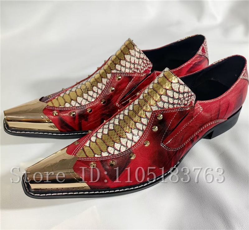 Baroque Style Red Snake Print  - Men'S Formal Style incelemesi ve fiyatı