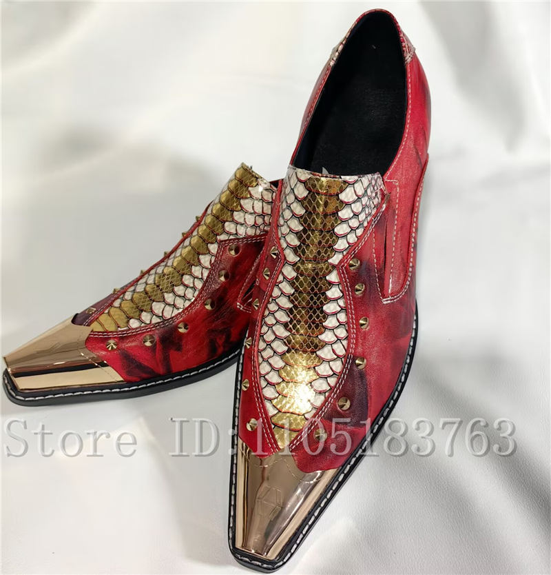 Baroque Style Red Snake Print  - Men'S Formal Style incelemesi ve fiyatı