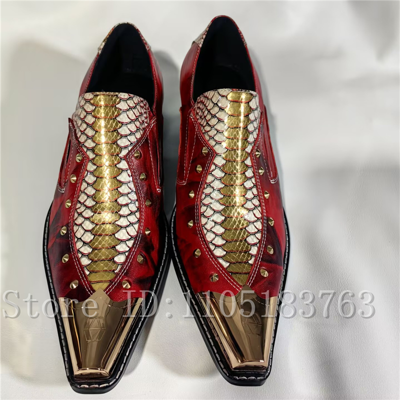 Baroque Style Red Snake Print  - Men'S Formal Style incelemesi ve fiyatı