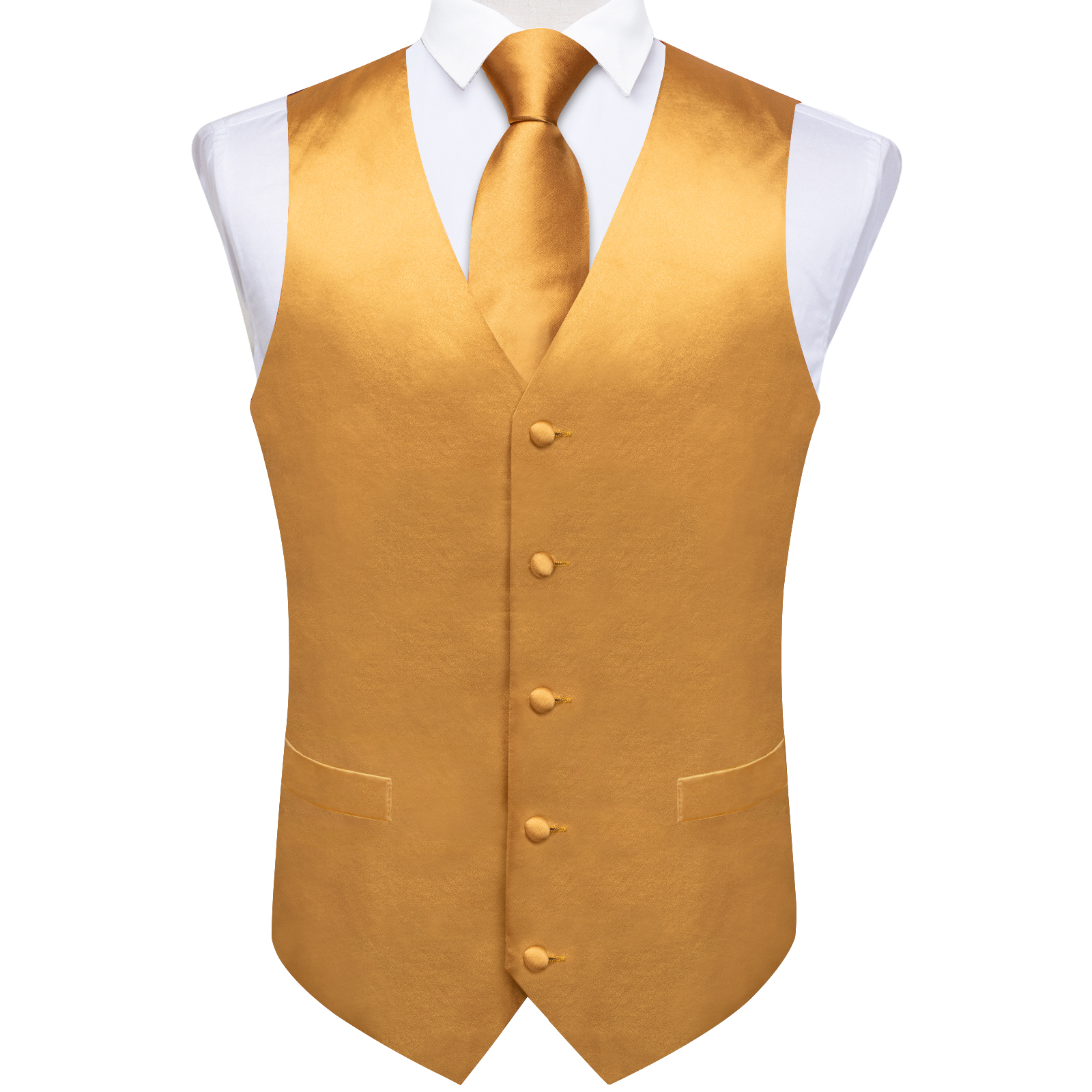 Luxury Paisley Gold Vest for M - Formal Vest Waistcoat incelemesi ve fiyatı
